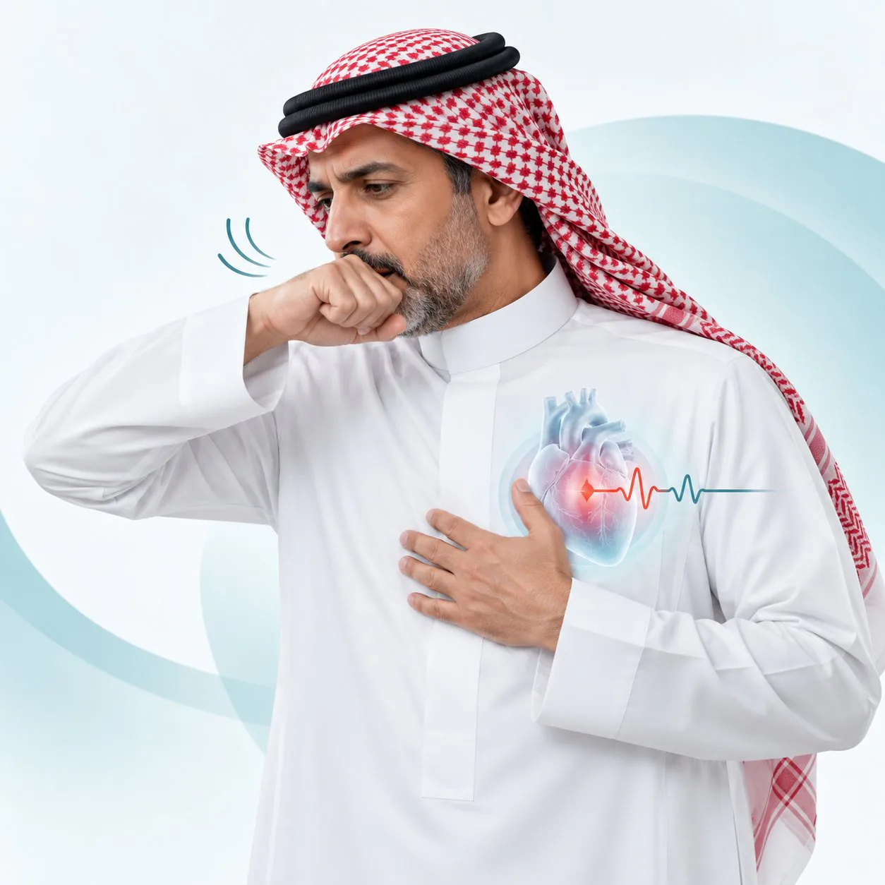 استشاري قلب يكشف سبب الكحة المصاحبة للنبضات الزائدة - صحيفة سبق الإلكترونية